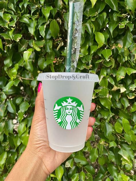 16 Oz Cold Cup Grande Starbucks Cup Reusable Starbucks Etsy