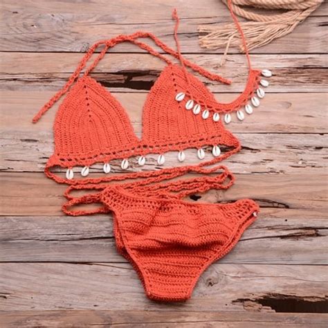 Crochet Bikini Set Knitted Bikini Set