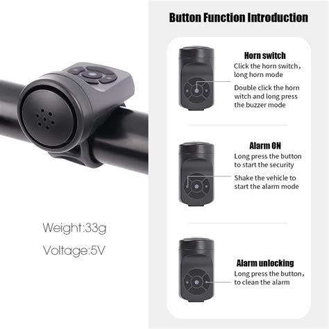 Водонепроницаемый велосипедный Электронный громкий звуковой сигнал 120 ...