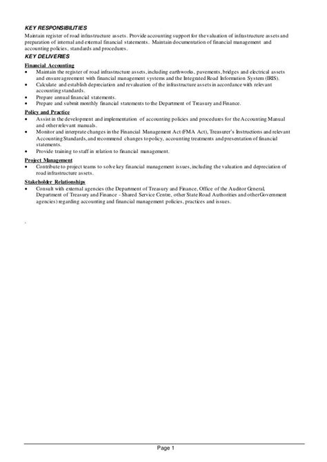 key responsibilities financial accounting officer docx