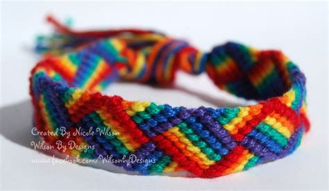 Rainbow Zig Zag Friendship Band Bracelet Facebook