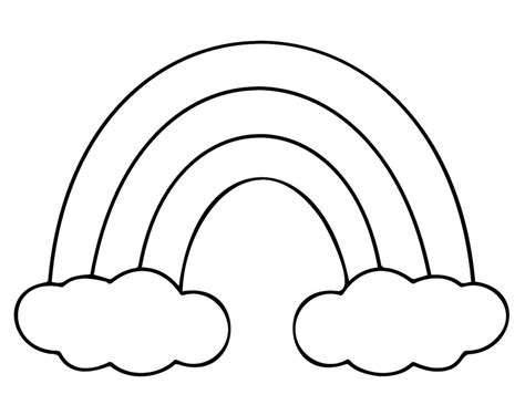 Rainbow Template Printable For Kids Crafts Originalmom