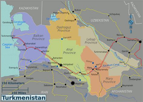 Maps Of Turkmenistan Detailed Map Of Turkmenistan In English