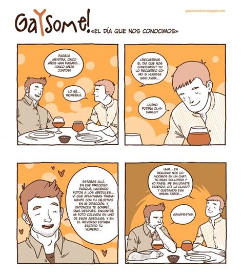 Gaysome Webcomic Humor Gay En Espa Ol El D A Que Nos Conocimos