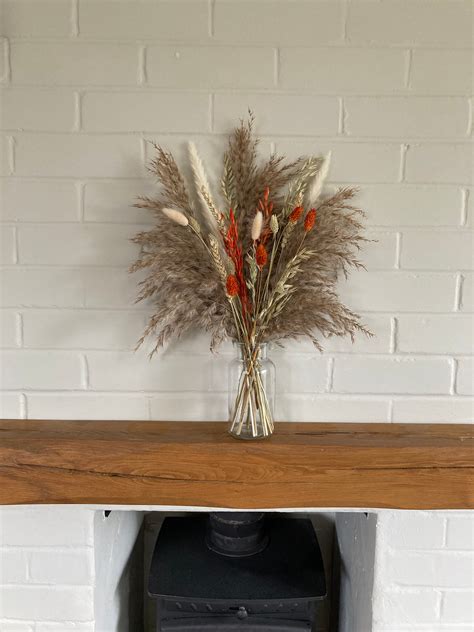 Autumn Dried Flowers With Pampas Autumn Dried Flower Etsy Uk