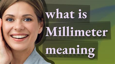 Millimeter | meaning of Millimeter - YouTube 