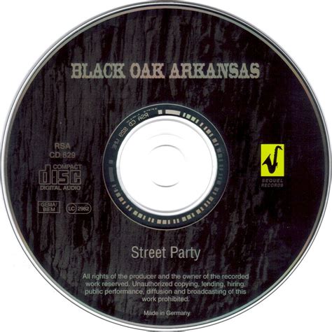 release street party  black oak arkansas cover art musicbrainz