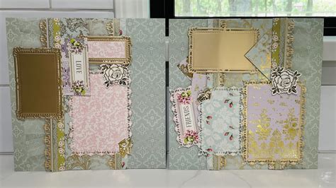 Anna Griffin Create Crop At Home 2 Heirloom Diy Scrapbooking Four Page