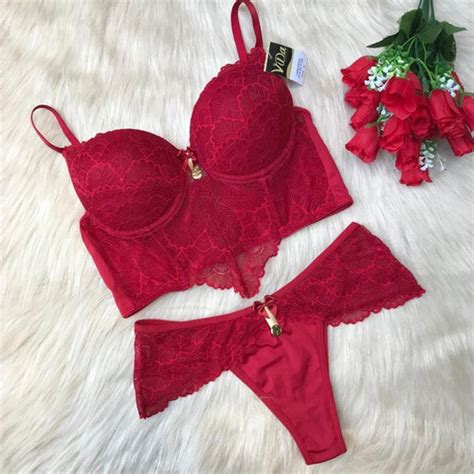 Kit Lingerie Renda Luxo Sutia E Calcinha Fio Lingeries Sexys MercadoLivre
