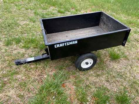 Craftsman Lawn Trailerdump Cart Gavel Roads Online Auctions