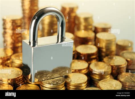 close  money secured  lock stock photo alamy