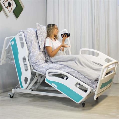Cama Hospitalar Para Idoso - Cama Hospitalar Motorizada Para Idosos Com Elevação de Leito 8 ...