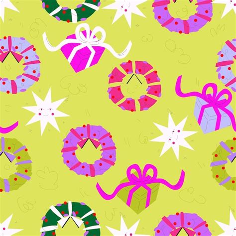 Premium Vector Merry Christmas Pattern