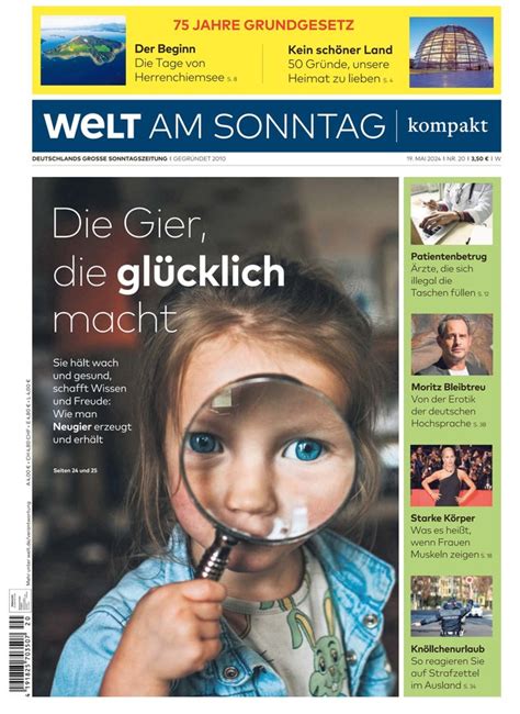 Welt Am Sonntag Kompakt Zeitung Im Ikiosk Lesen