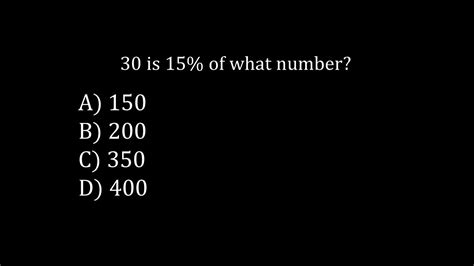 🔴30 is 15% of what number? - YouTube