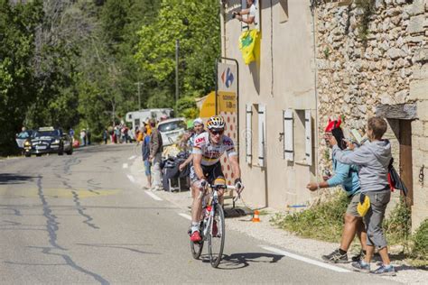 De Fietser Andre Greipel Op Mont Ventoux Ronde Van Frankrijk