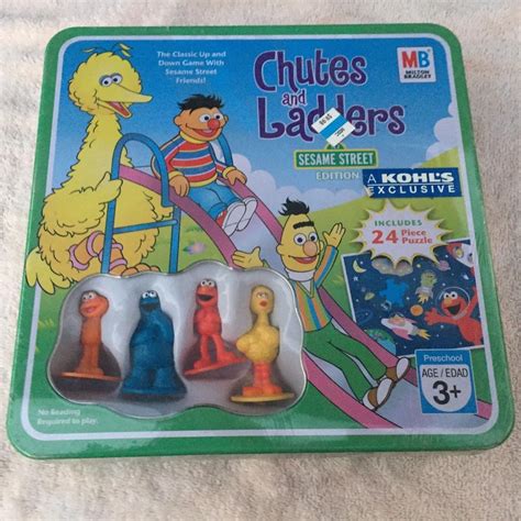 Sesame Street Edition Chutes And Ladders From 2006 Tin New Sealed