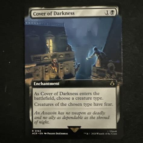 X1 Cover Of Darkness Extended Art R Mtg Universes Beyond Assassin S Creed Ebay