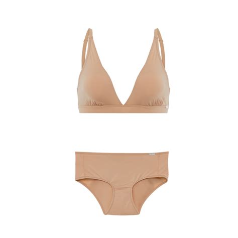 Phoebe Bralette Midi Panty Set Nude Io Sono