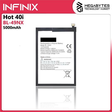 Megabytes Battery For Infinix Hot I X B BL NX Shopee Philippines