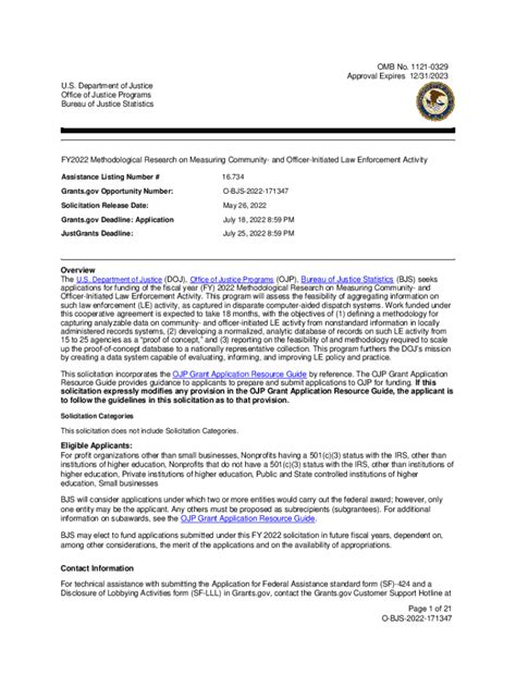 Fillable Online FY2022 Methodological Research On Measuring Community