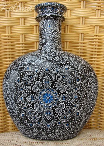 Роспись бутылок, Декоративные изделия из стекла, Бутылка