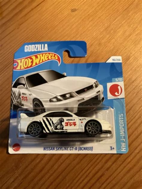 HOT WHEELS NISSAN Skyline GT R BCNR33 White Godzilla NEW Free Boxed Shipping 7 99 PicClick UK