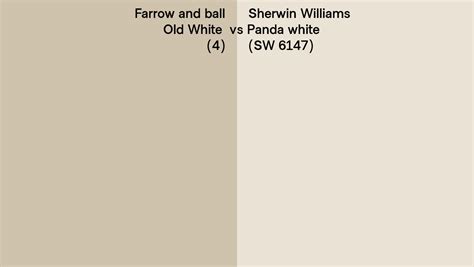 Farrow And Ball Old White 4 Vs Sherwin Williams Panda White Sw 6147