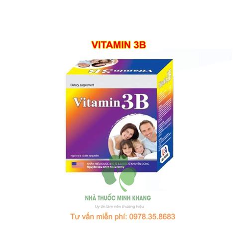 Vitamin 3B - Bổ Sung Vitamin B1, B6, B12 - Chuỗi Nhà Thuốc Minh Khang