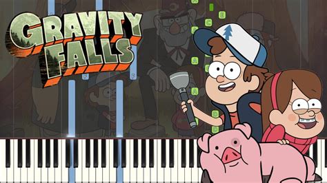 Gravity Falls Theme Piano Tutorial Free Sheet Music In Desc Youtube