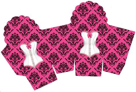 Chá de Lingerie Kit Completo molduras para convites rótulos para guloseimas