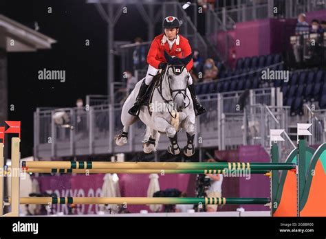 Tokyo, Japan. 3rd Aug, 2021. Eiken Sato (JPN) Equestrian : Jumping ...