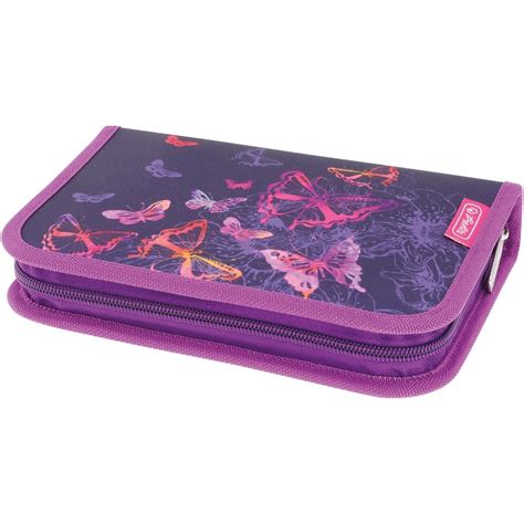 Penál Herlitz motýlci fialový | DetskyEshop.cz