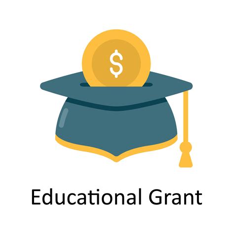 Educational Grant Vector Flat Icon Design illustration. Education and