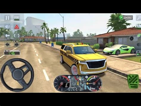 Cadillac Escalade Suv Taxi L Taxi Sim Evolution Driving Miami City