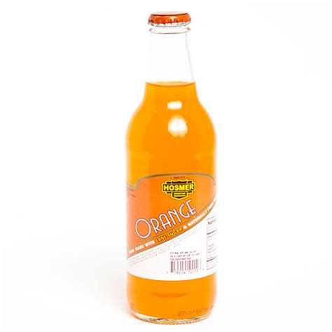 Hosmer Mountain Orange Soda 12 Oz 12 Glass Bottles