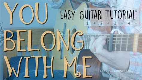 You Belong With Me Easy Guitar Lesson Full Playalong Taylor Swift Chords And Strumming