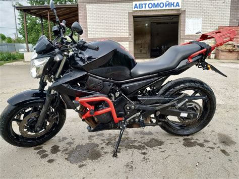 Купить б у Yamaha XJ6 FZ6R инжектор 6 передач в Александрове чёрный naked bike 2012 года на
