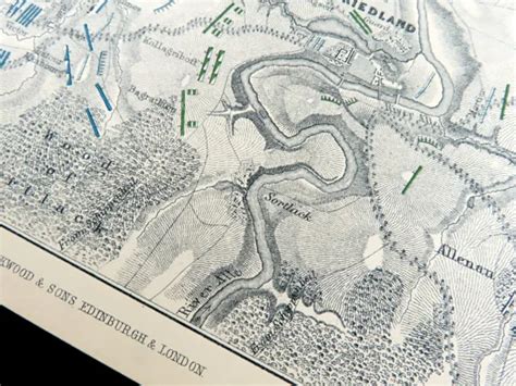 BATTLE OF FRIEDLAND Map Napoleonic Wars Napoleon Bonaparte Campaign Antique 1855 £48.00 ...