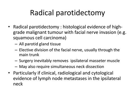 Parotidectomy Operative Technique Ppt