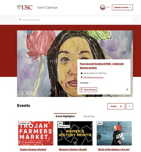 USC Event Calendar Help | How to Submit & Manage Events