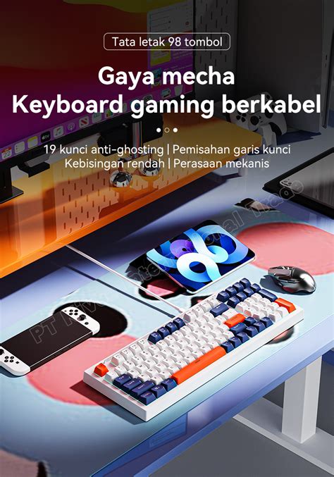Jual Hot Basike Keyboard Gaming Mechanical Rgb Kabel Wired Keys Mini Portable Pc Laptop