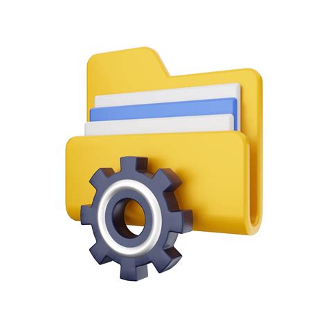 3d Folder File Icon Illustration 8508993 Png