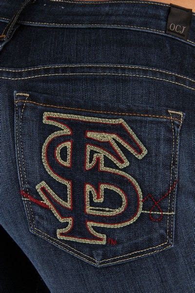 OCJ Apparel Premium Collegiate Denim Florida State Seminoles Pocket