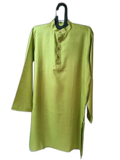 Men Green Cotton Kurta At ₹ 350piece Men Cotton Kurta In Mumbai Id