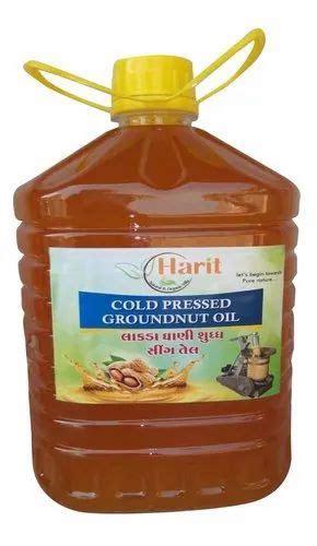 Lowers Cholesterol 5 Litre Cold Pressed Groundnut Oil At Rs 1250bottle