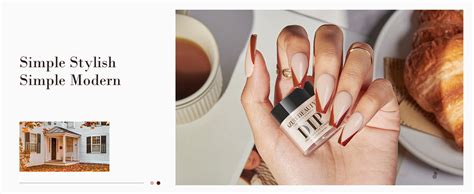 Amazon Azurebeauty Pcs Dip Powder Nail Kit Starter Colors Fall Nude Brown Glitter