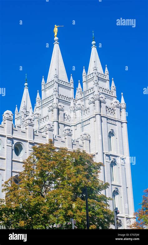 The Mormons Temple in Salt Lake City , Utah Stock Photo - Alamy