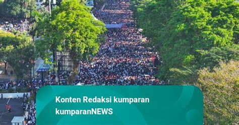 Warga Makassar Soal Lautan Manusia Sambut Amin Pertama Kali Massa