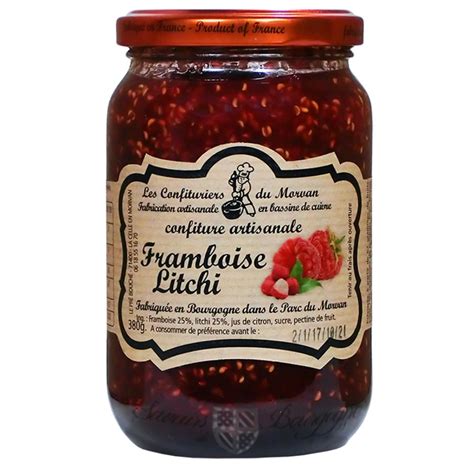 Confiture Framboise Litchi 380g Confiturier Du Morvan Saveurs De